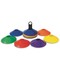 S&S Worldwide Spectrum, Half Cone Super Set. Durable and Economical Polyethylene Plastic Cones. 8" Dia, x 2"H with 2" Center Hole. Includes Carry / Storage Holder. 6 Each in 6 Colors. Set of 36.